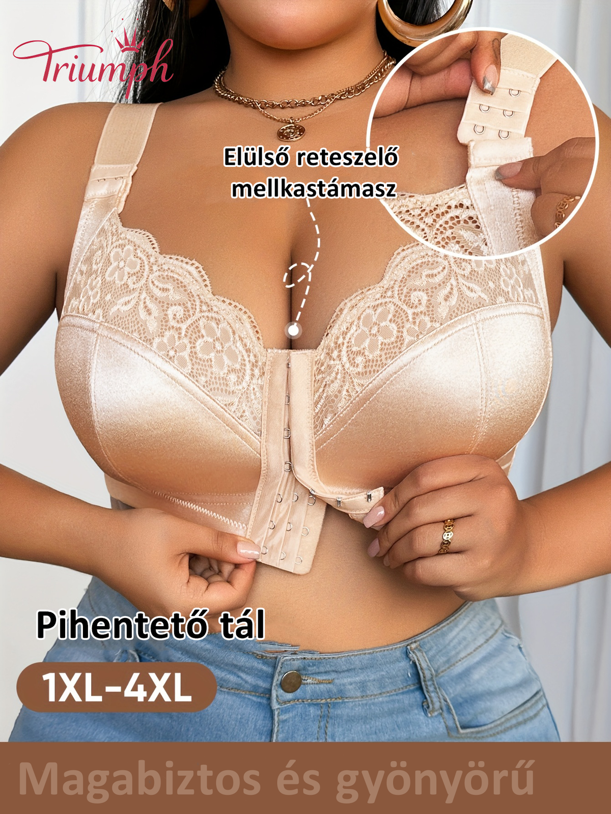 Triumph® 4 db 📍Plus size elölzáras melltartó