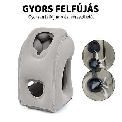 😴Ergonomikus felfújható utazópárna - Kényelmes és praktikus