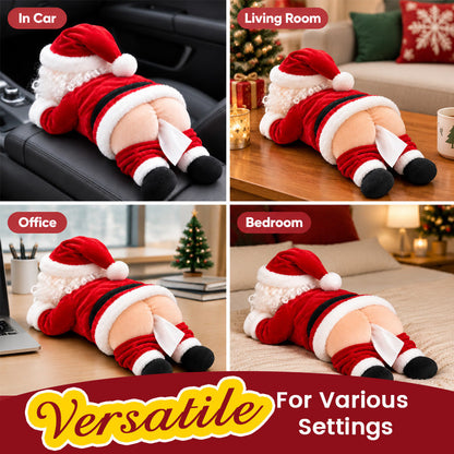 🎅🧻Vicces Mikulás-fenékű papírtörlő-doboz