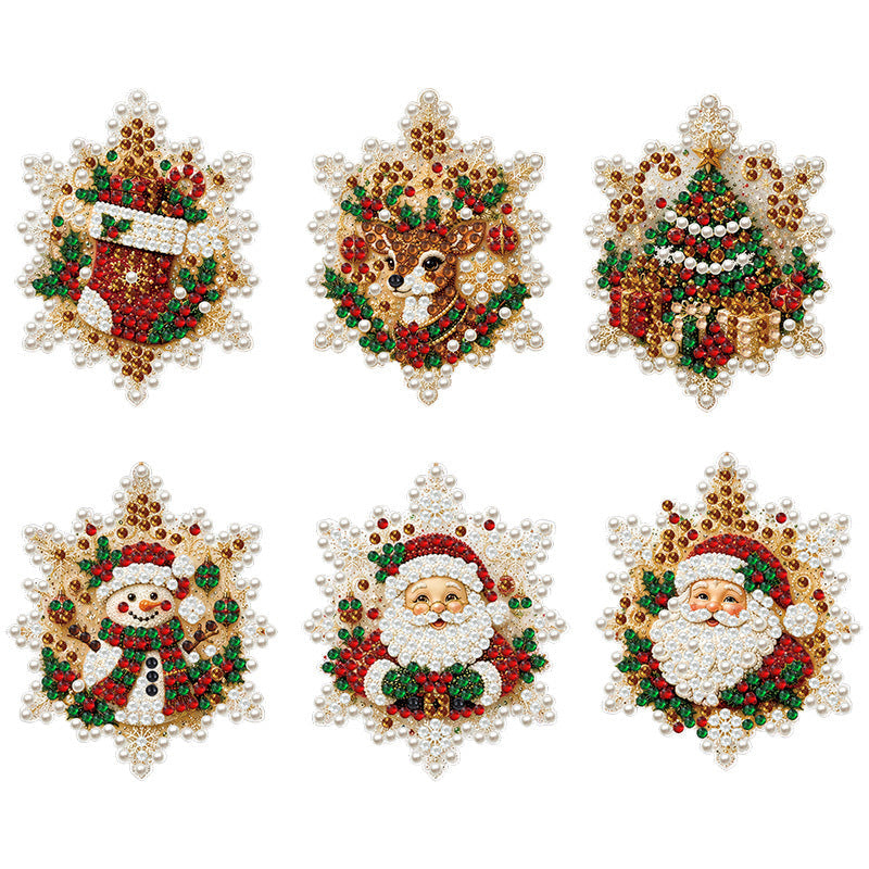 🎄✨ Karácsonyi DIY festhető függeszthető díszkészlet🎅🎨