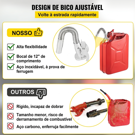 ⛽ Rozsdamentes acél töltőpisztoly beépített hálós szűrővel – Tankoljon nagyobb kontrollal, megbízhatóan✨