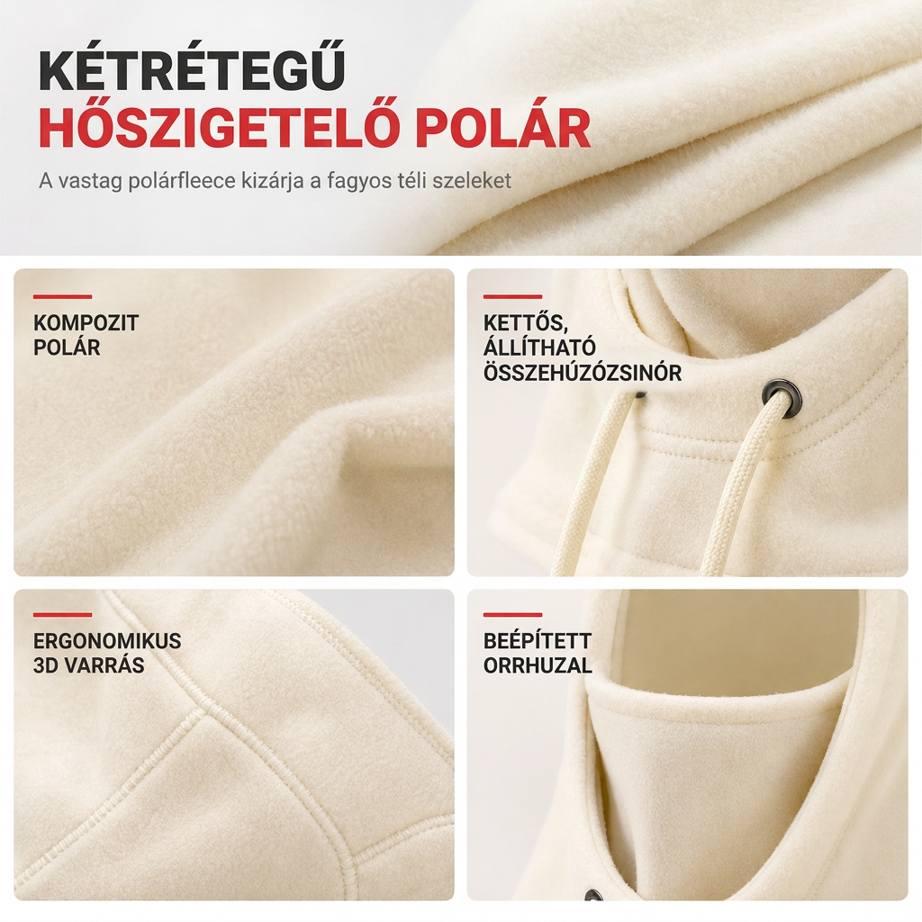 🧢 Kültéri meleg téli sí balaklava – Szélálló, melegen tart, síeléshez ✨