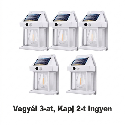 ☀️ 49% KEDVEZMÉNY! Napelemes fali lámpa – Mozgásérzékelővel, IP65 vízállósággal, energiatakarékos ⚡