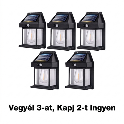 ☀️ 49% KEDVEZMÉNY! Napelemes fali lámpa – Mozgásérzékelővel, IP65 vízállósággal, energiatakarékos ⚡