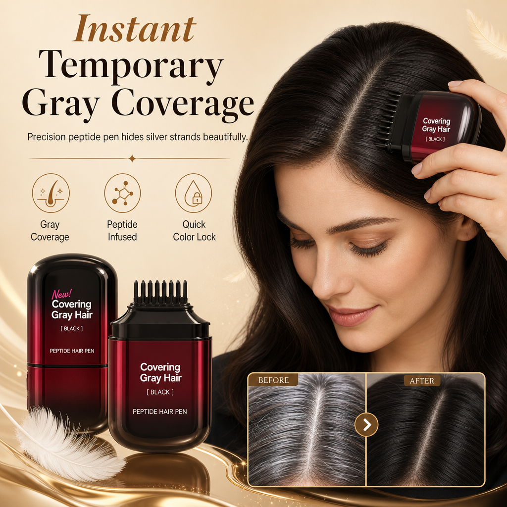 💇‍♀️✨ 50% KEDVEZMÉNY! Ideiglenes ősz hajfesték stift – W-fésüléses precízió, peptid formula, izzadságálló és gyorsan száradó. Másodpercek alatt felfrissítheted az ezüstös tincseket! 🛡️✅