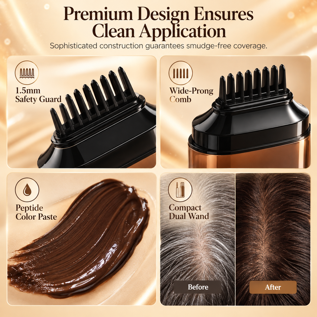 💇‍♀️✨ 50% KEDVEZMÉNY! Ideiglenes ősz hajfesték stift – W-fésüléses precízió, peptid formula, izzadságálló és gyorsan száradó. Másodpercek alatt felfrissítheted az ezüstös tincseket! 🛡️✅