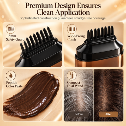 💇‍♀️✨ 50% KEDVEZMÉNY! Ideiglenes ősz hajfesték stift – W-fésüléses precízió, peptid formula, izzadságálló és gyorsan száradó. Másodpercek alatt felfrissítheted az ezüstös tincseket! 🛡️✅