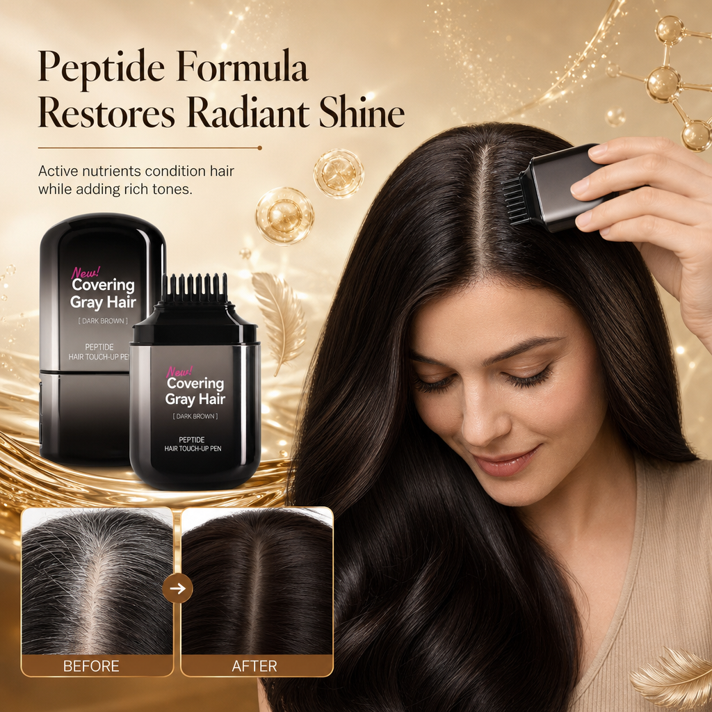 💇‍♀️✨ 50% KEDVEZMÉNY! Ideiglenes ősz hajfesték stift – W-fésüléses precízió, peptid formula, izzadságálló és gyorsan száradó. Másodpercek alatt felfrissítheted az ezüstös tincseket! 🛡️✅