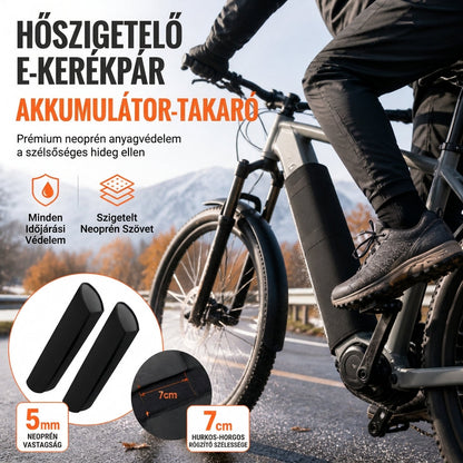 🚲 E-bike akkumulátorvédő – 5 mm-es hőszigetelő neoprén védőhüvely