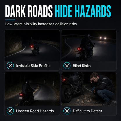 Motorkerékpár LED angyalszárnyú talajvetítő lámpák
