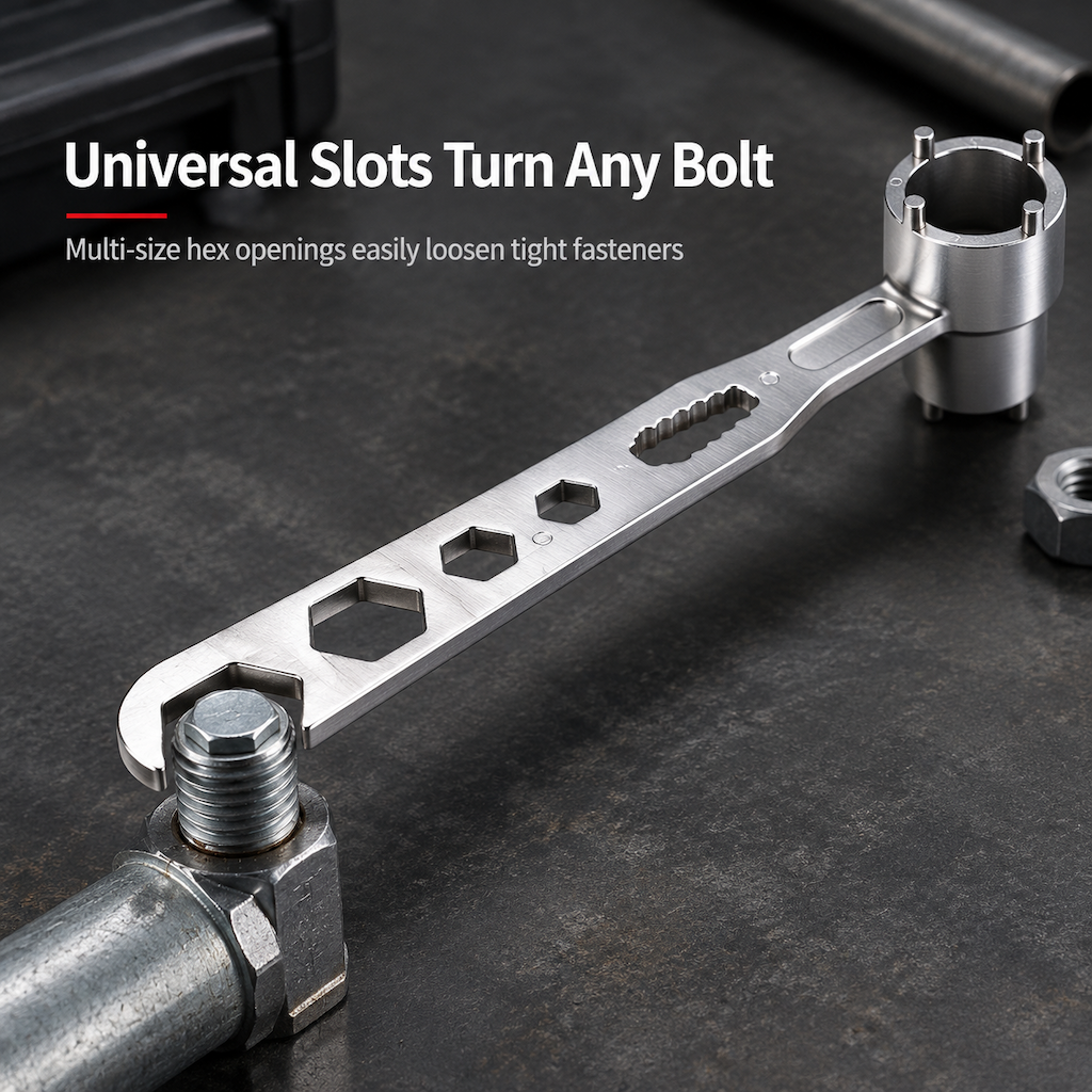🎃Halloweeni ajánlat 50% KEDVEZMÉNY!🔧7 az 1-ben sarokcsiszoló kulcs – Többcélú villáskulcs tárcsa- és rögzítőanyák cseréjéhez