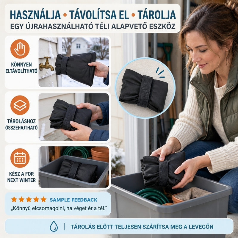 ❄️1+1 ingyen🚰Kültéri kerti csap huzat a téli fagyvédelemért