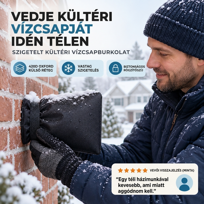 ❄️1+1 ingyen🚰Kültéri kerti csap huzat a téli fagyvédelemért