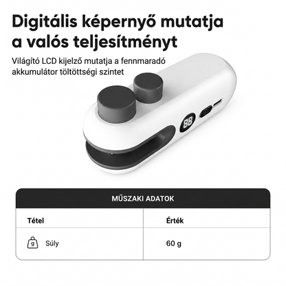 💥Hordozható, újratölthető mini hőhegesztő gép, akkumulátor-szintjelzővel és mágneses kialakítással, műanyag snack-csomagolásokhoz