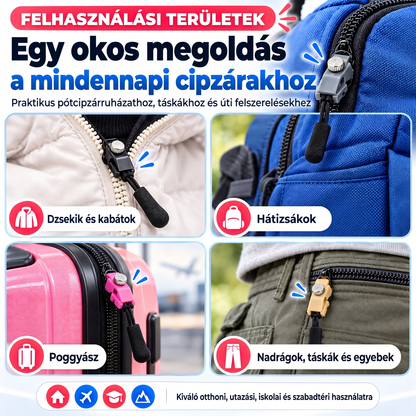 🔧 Egyszerűen felszerelhető cipzárfogó-javítókészlet ⚡ Nincs szükség varrásra, csak be kell dugni, és máris használható!